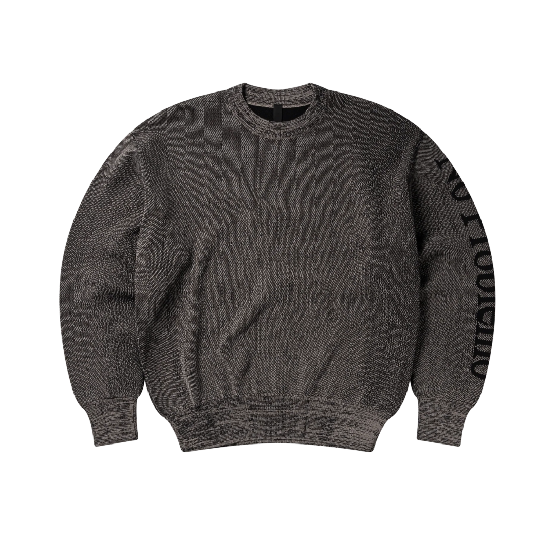 No Problemo - No Problemo - Glitch Knit Crew Neck - Black