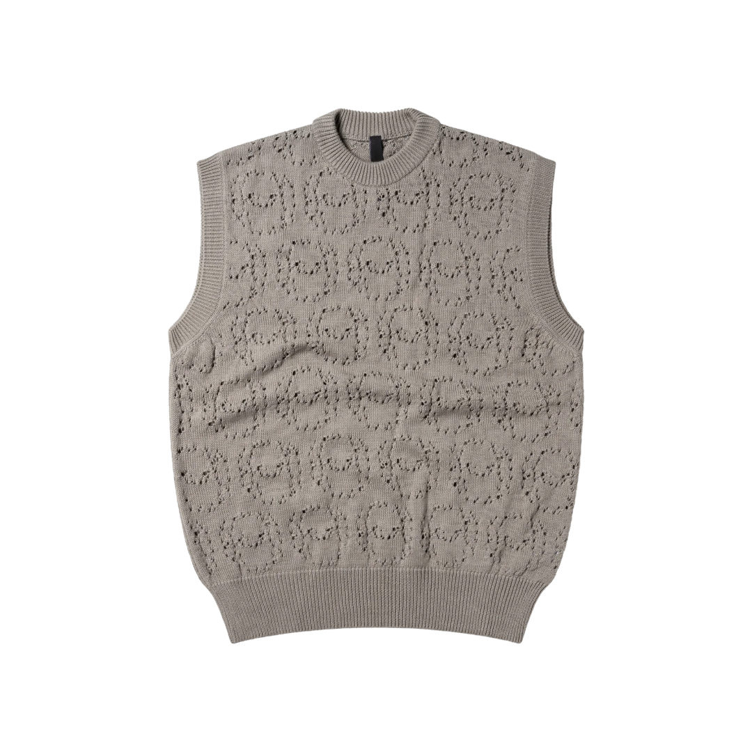 No Problemo - No Problemo - Alien-O Lace Cotton Vest - Grey