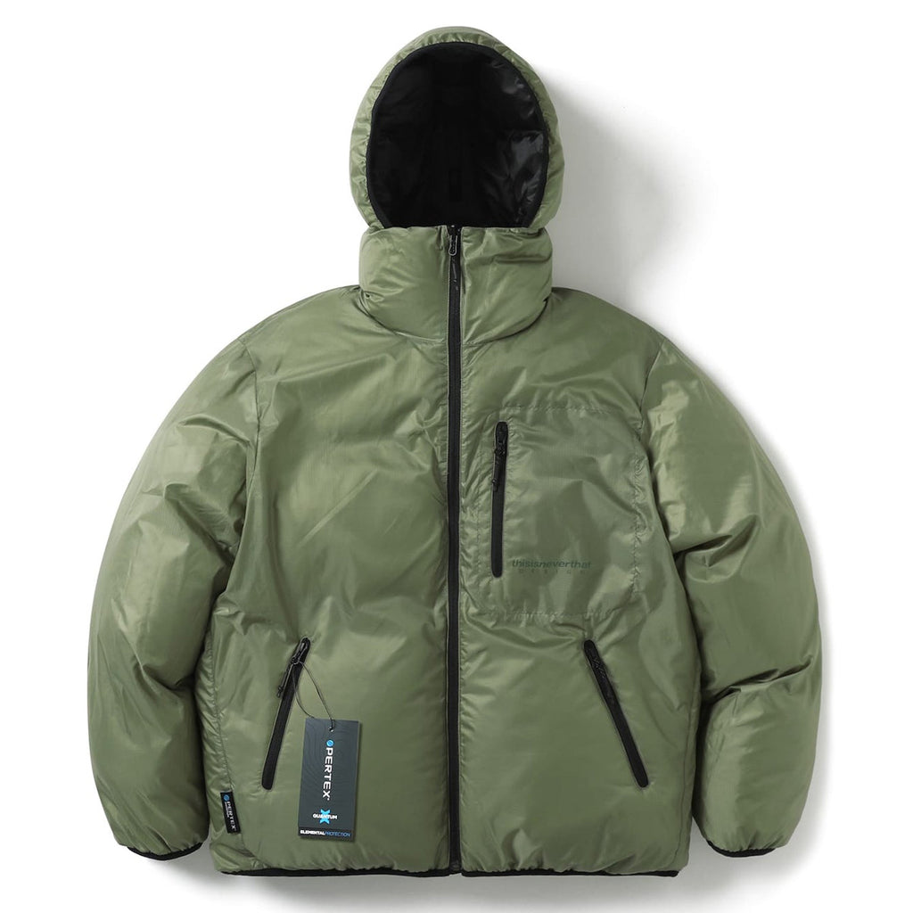 THISISNEERTHAT - PERTEX® DSN Reversible Down Jacket - Black / Green