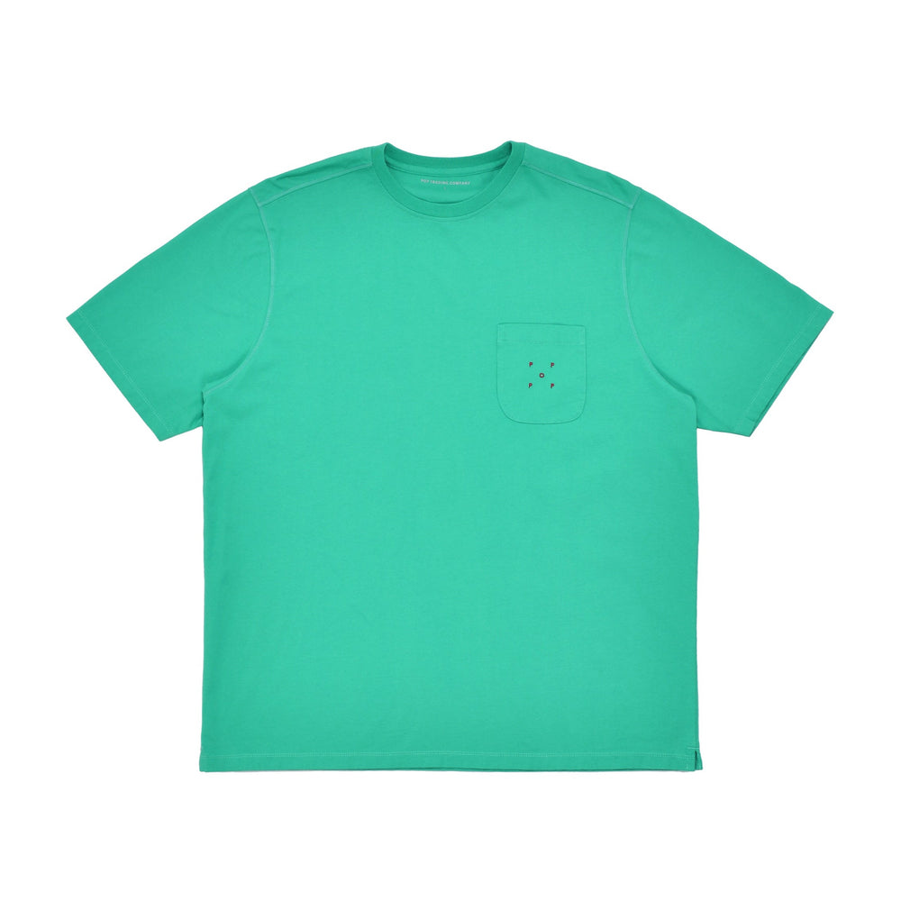 Pop Trading Company - Pop Trading Co - Pocket Logo Tee - Peacock