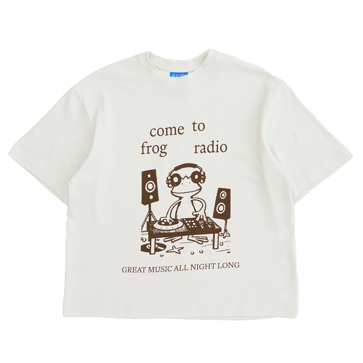 All Caps Studios - All Caps Studios - Come To Frog Radio Tee - Vintage White