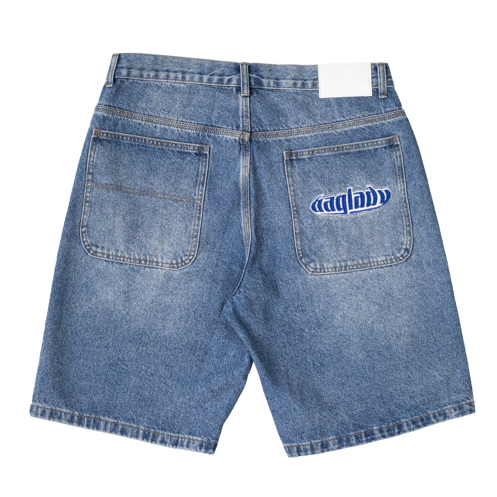 BagLady - BagLady - Denim Warp Shorts - Faded Blue