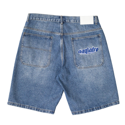 BagLady - Denim Warp Shorts - Faded Blue