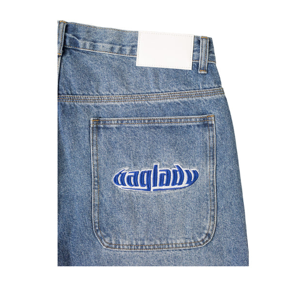 BagLady - BagLady - Denim Warp Shorts - Faded Blue