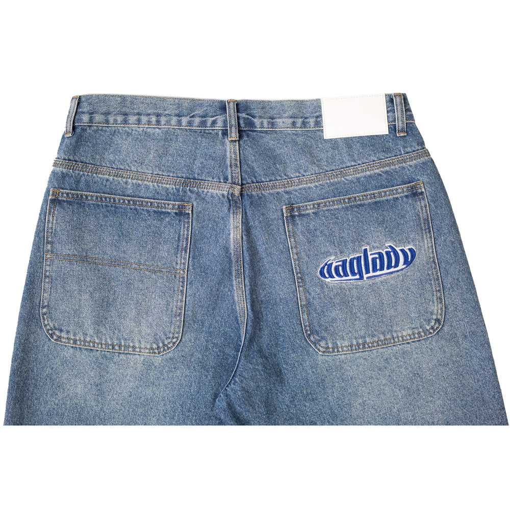 BagLady - BagLady - Denim Warp Shorts - Faded Blue