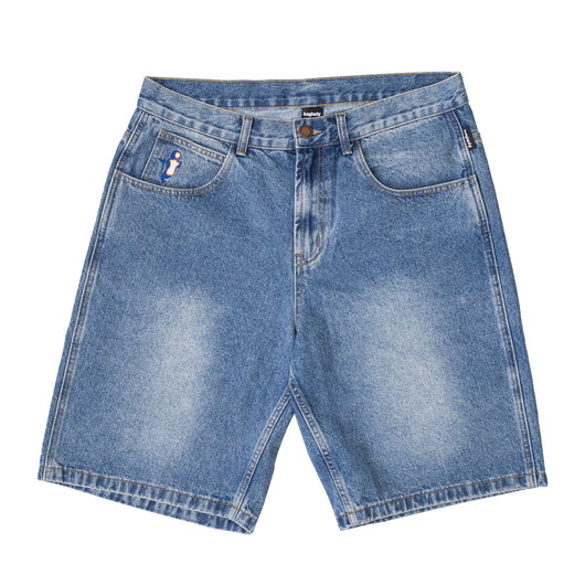 BagLady - Denim Warp Shorts - Faded Blue