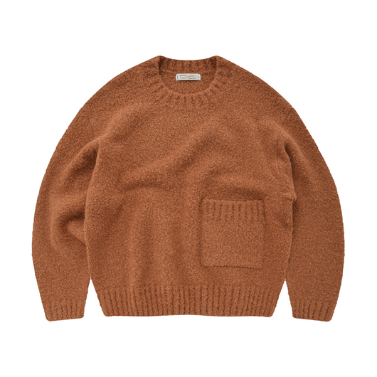 FrizmWorks - Alpaca Boucle - Crew Knit Jumper - Orange