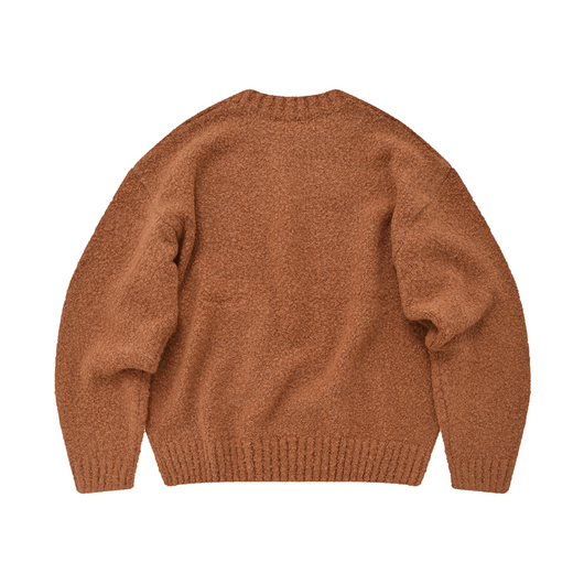 FrizmWorks - Alpaca Boucle - Crew Knit Jumper - Orange