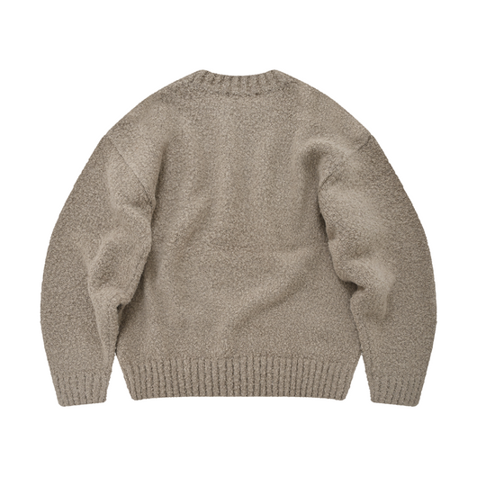 FrizmWorks - Alpaca Boucle - Crew Knit Jumper - Cocoa