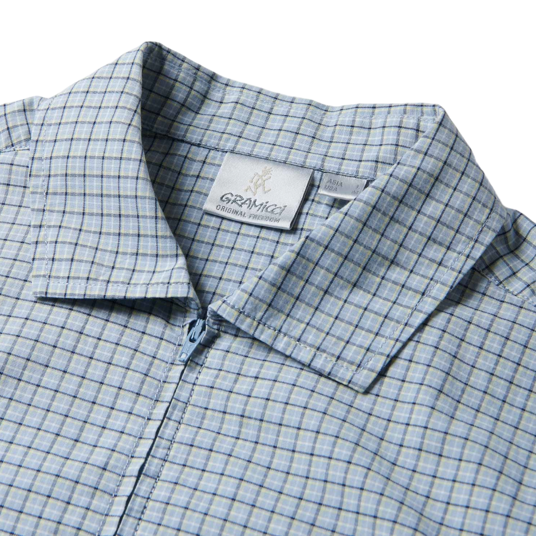 GRAMICCI - Gramicci - Zip Up Wave Shirt - Pacific Plaid