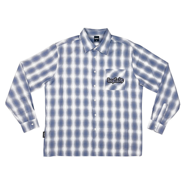 BagLady - BagLady - Plaid Hardcore Shirt - Slate Blue