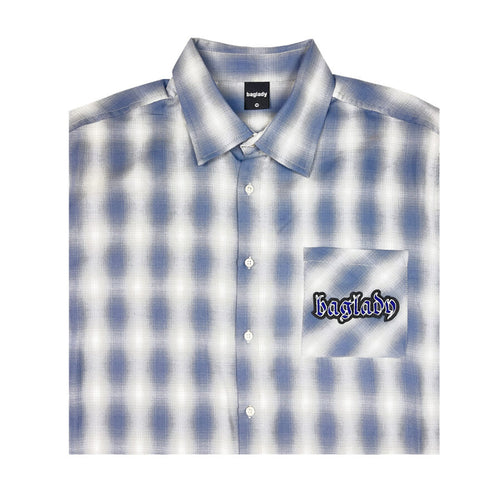 BagLady - Plaid Hardcore Shirt - Slate Blue