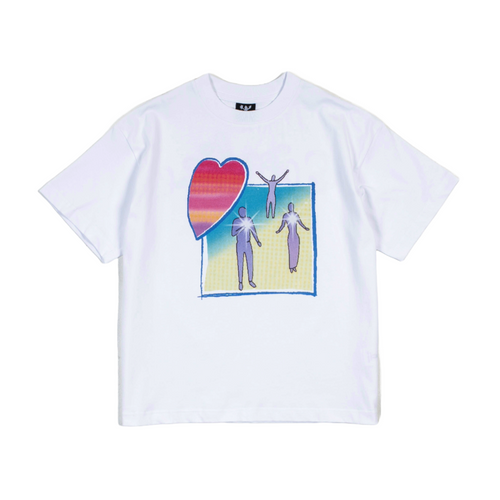 Candice - Pure Hearts Tee -  White