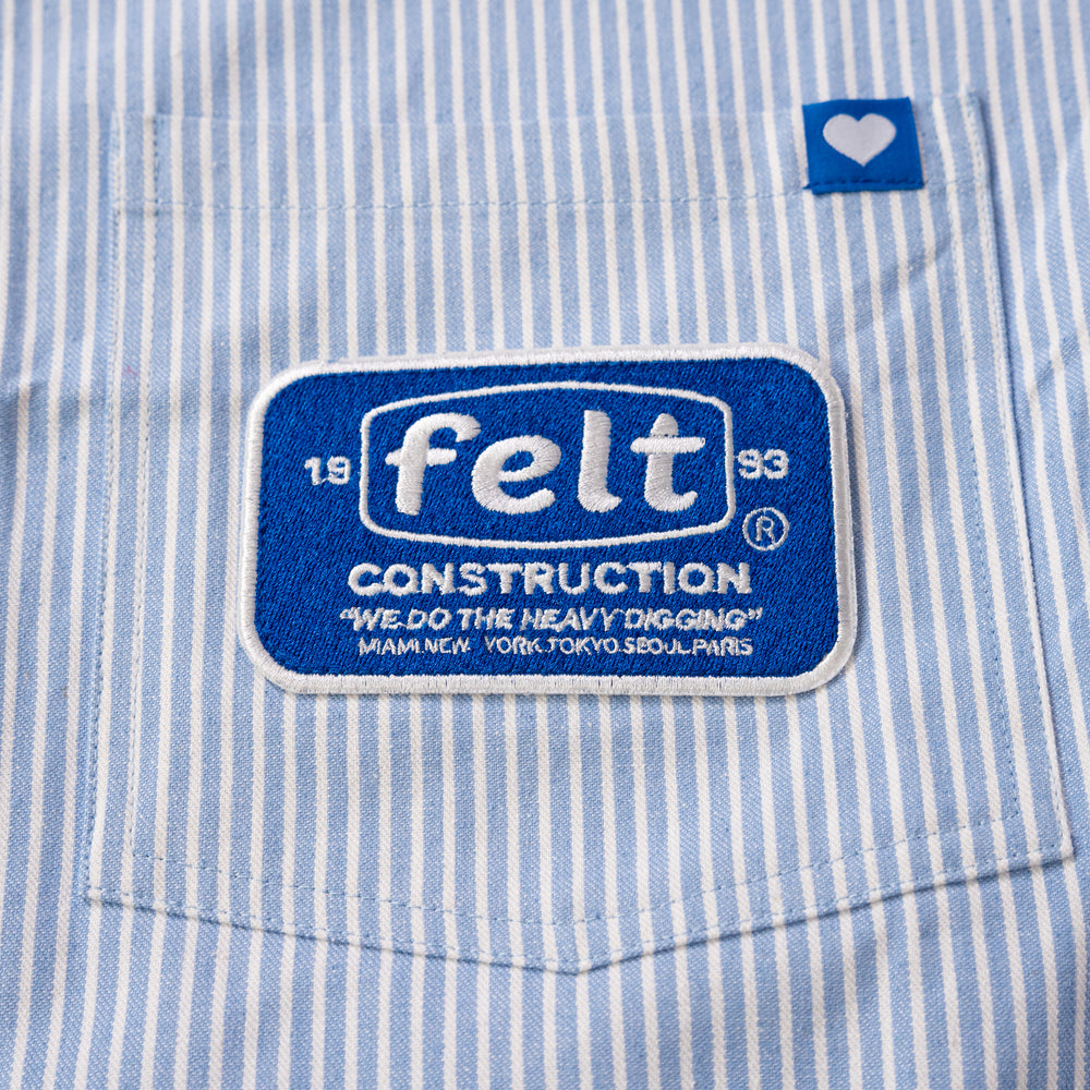 felt - Felt - Mechanic Shirt - White / Blue