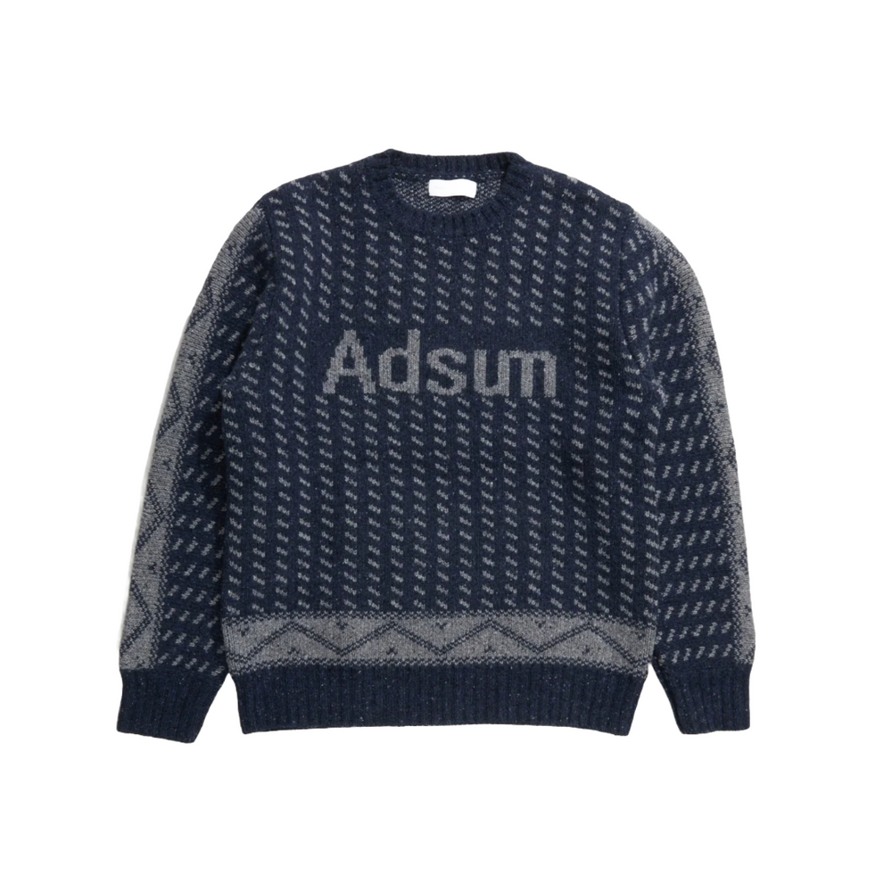 Adsum - Adsum - Logo Knit Crewneck - Blue