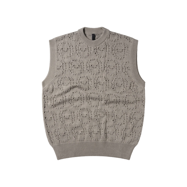 No Problemo - No Problemo - Alien-O Lace Cotton Vest - Grey