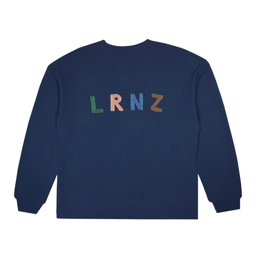 Lorenz - Lorenz - Waffle Knit Long Sleeve - Blue