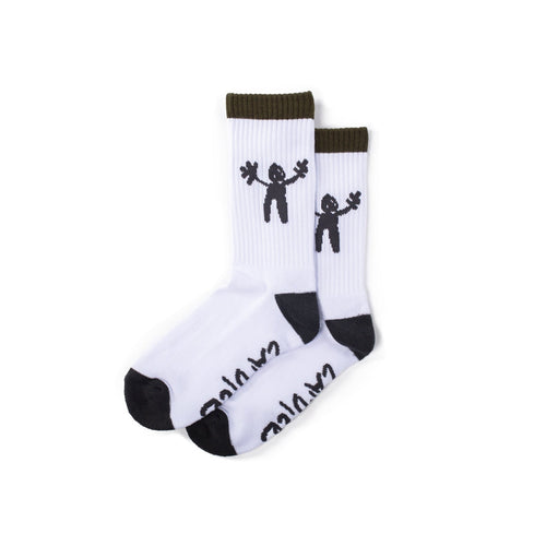 Candice - Logo Socks - White