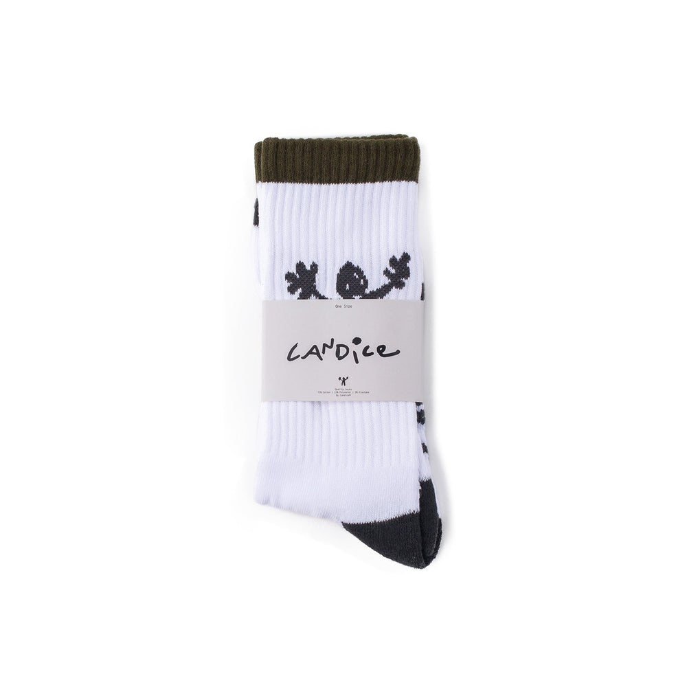 Candice - Candice - Logo Socks - White