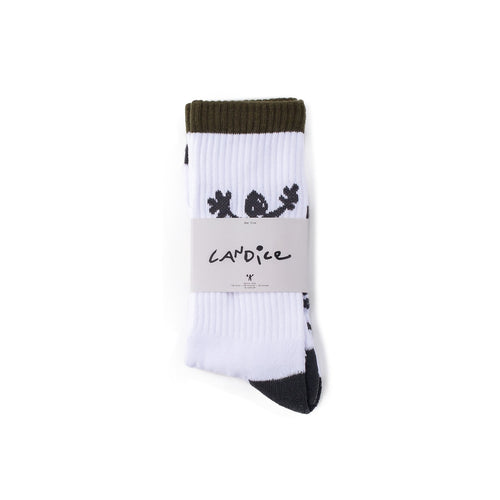 Candice - Logo Socks - White