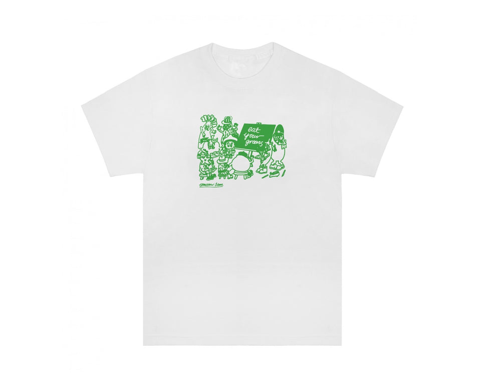 Tomorrow - Tomorrow x Eat Your Greens - Classroom T-Shirt - White