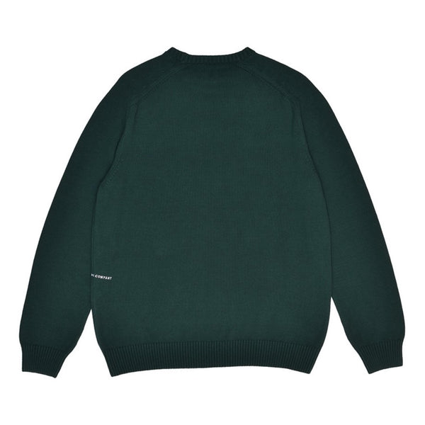 Pop Trading Company - Pop Trading Co - Arch Knitted Crewneck - Bistro Green