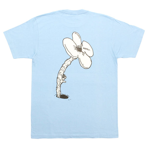 C.C.P. x Mudwig’s Twisted Flower & The Worm Family T-Shirt-  Baby Blue