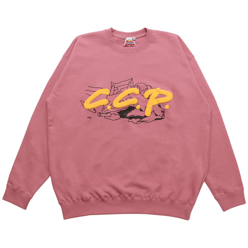 C.C.P - Flying Logo Sweatshirt by Leomi Sadler - Pink