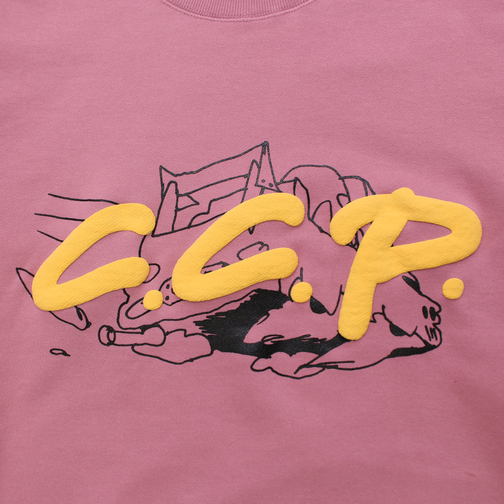 c.c.p - C.C.P - Flying Logo Sweatshirt by Leomi Sadler - Pink