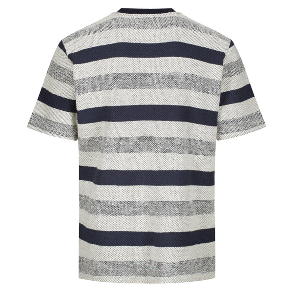 All Day - All Day - Waves Short Sleeve Heavy Knit Tee - Navy