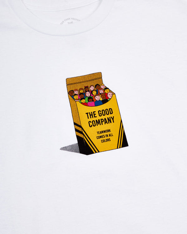 The Good Company - The Good Co - Colours Tee - White