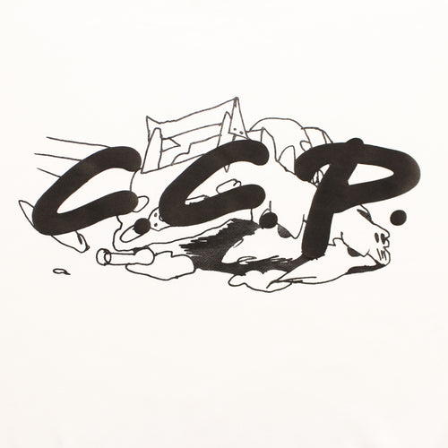 C.C.P - Flying Logo Sweatshirt by Leomi Sadler - White