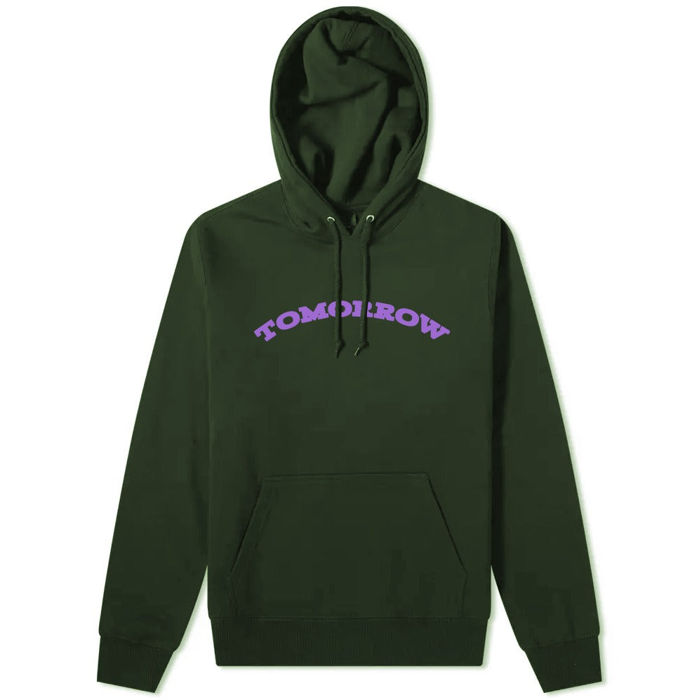 Tomorrow - Tomorrow - Logo Hooded Sweatshirt - Green & Purple