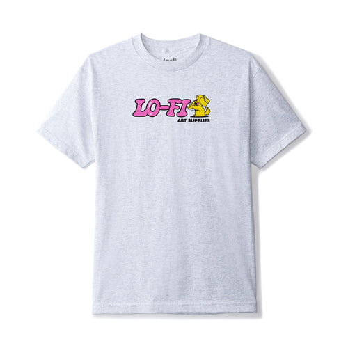 Lo-Fi -  Art Supplies Tee - Ash Grey