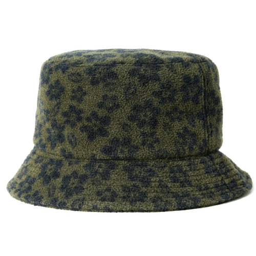 thisisneverthat - Floral Fleece Bucket Hat - Olive