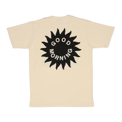 Good Morning Tapes -All Welcome Garden Tee - Natural