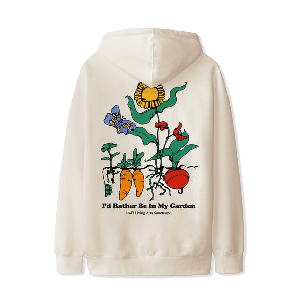 Lo-Fi - Lo-Fi - Garden Logo Hooded Sweater - Cream