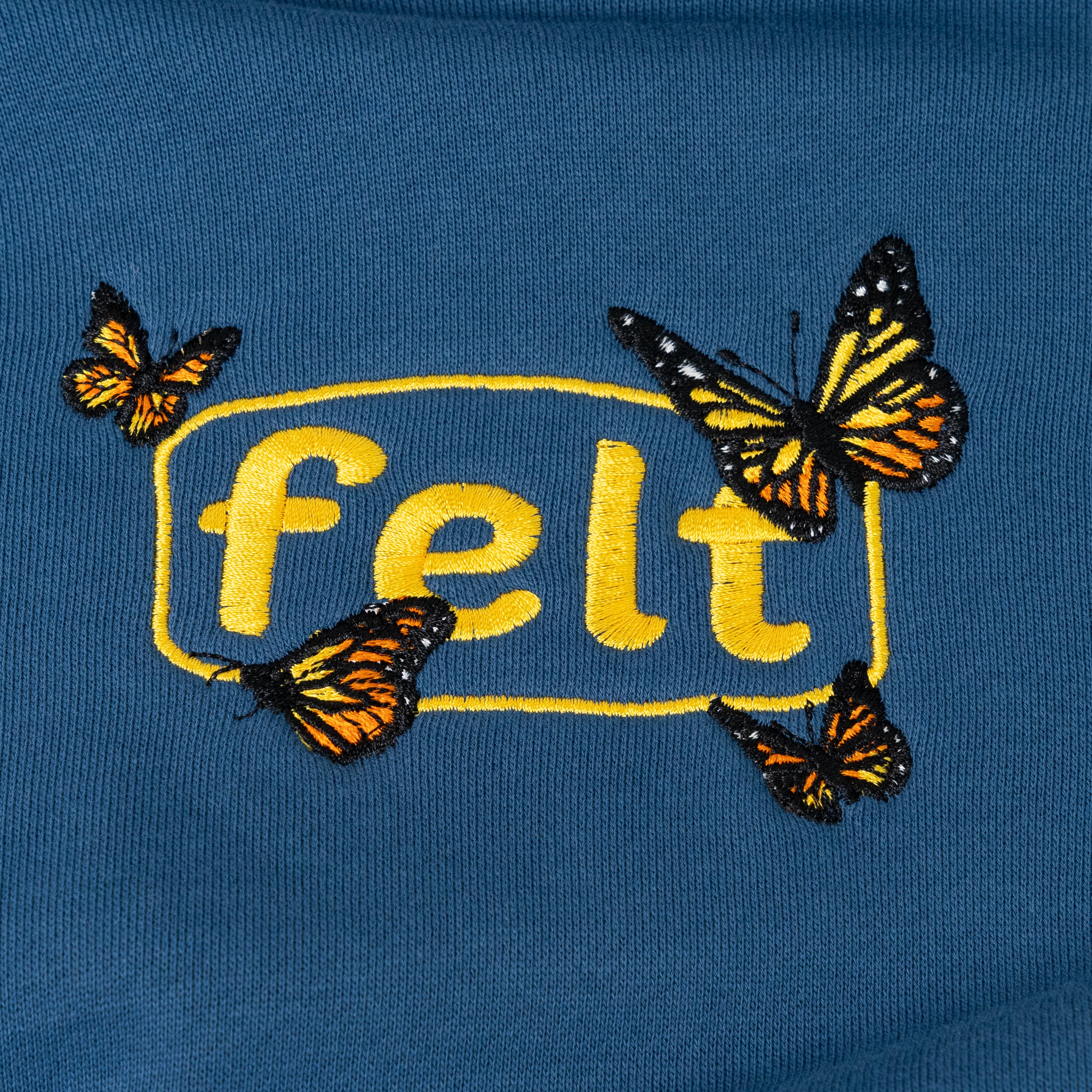 felt - Felt - Butterfly Hoodie - Blue
