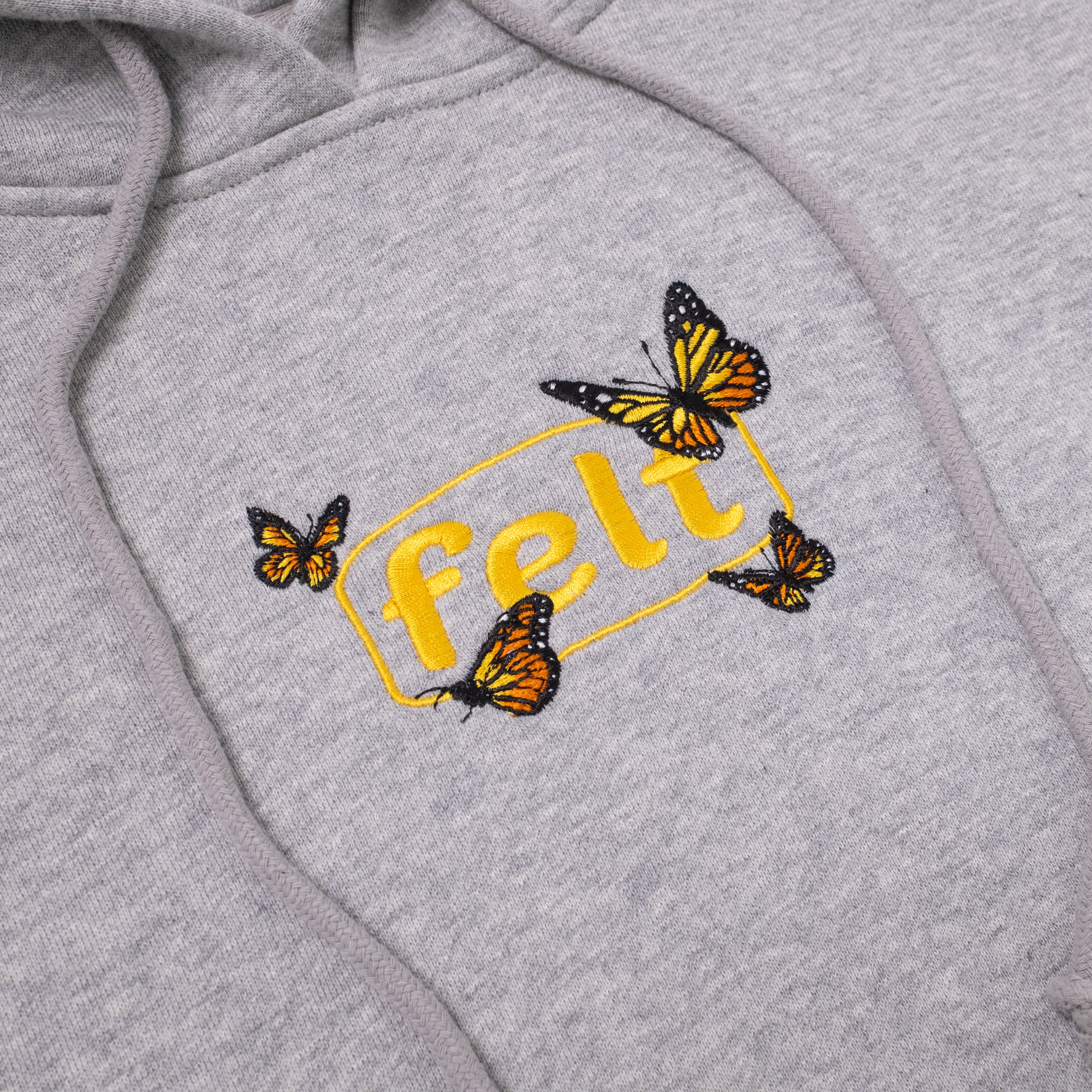 felt - Felt - Butterfly Garden Hoodie - Grey