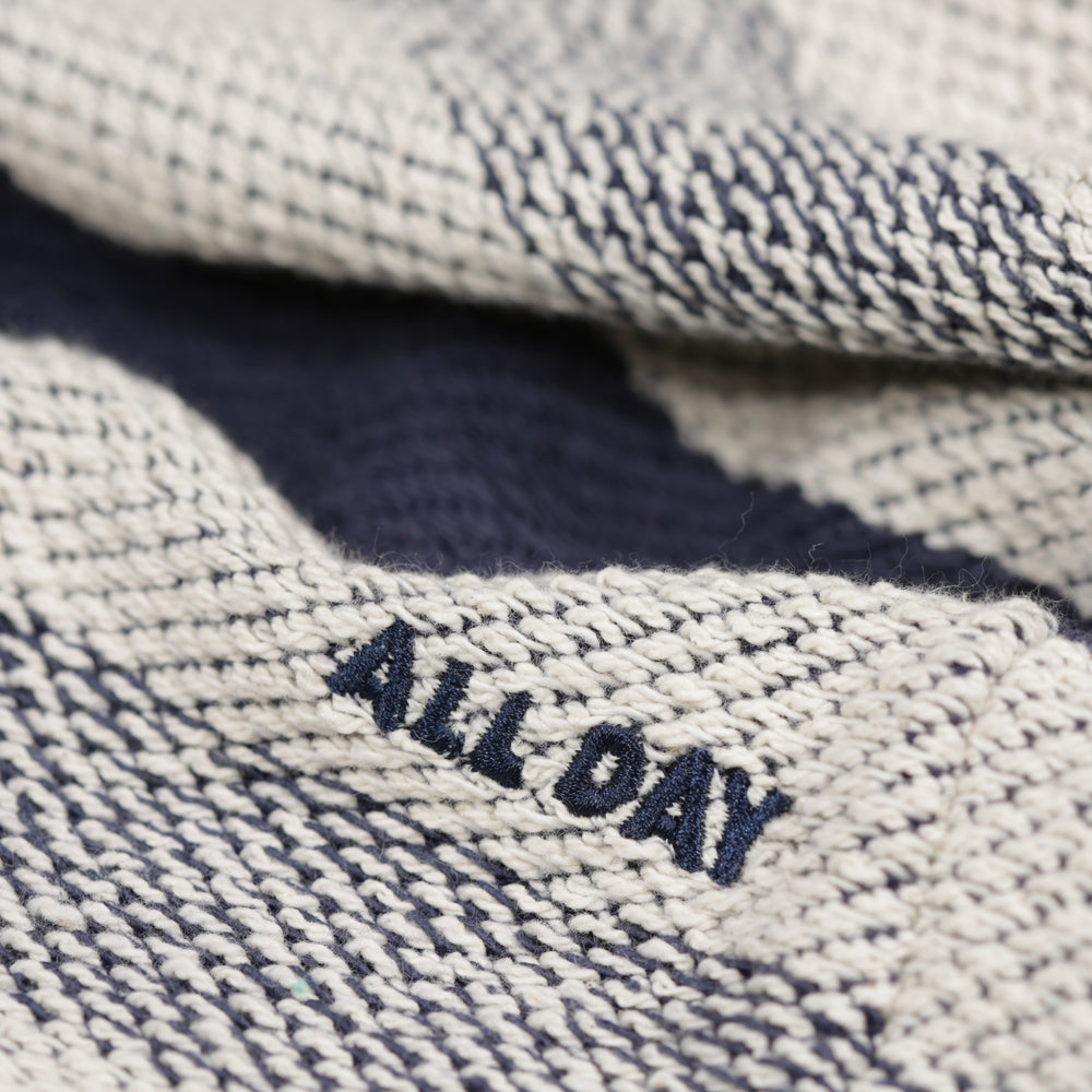 All Day - All Day - Waves Long Sleeve Heavy Knit Tee - Navy