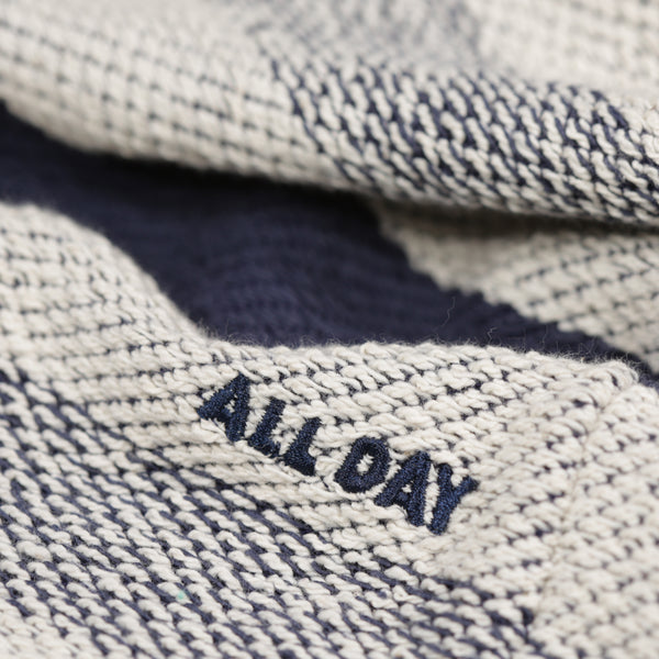 All Day - All Day - Waves Short Sleeve Heavy Knit Tee - Navy