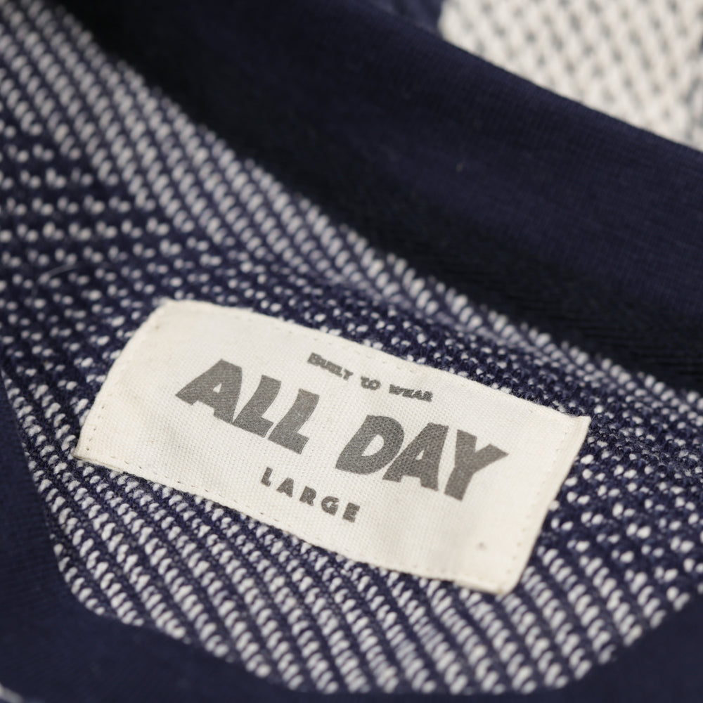 All Day - All Day - Waves Long Sleeve Heavy Knit Tee - Navy