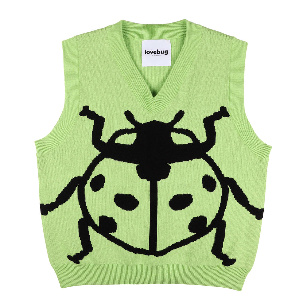 war bugs me - War Bugs Me - Lovebug Sweater Vest - Green