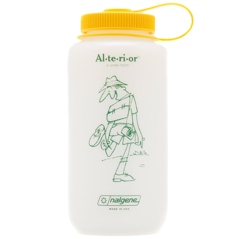 ALTERIOR - JAM for Alterior - 32oz Nalgene Wide Mouth Bottle - Frosted White / Yellow