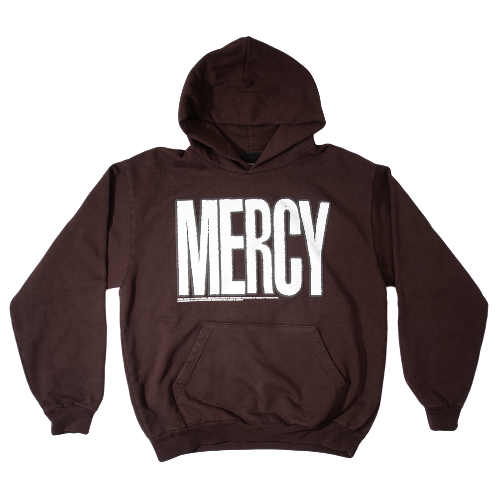 miracle seltzer - Miracle Seltzer -  Mercy Hooded Sweatshirt - Brown