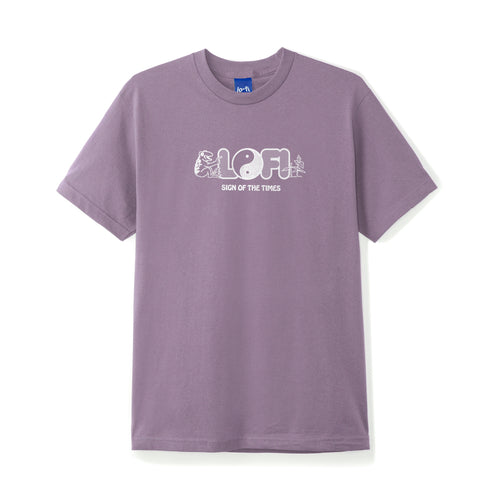 Lo-Fi - Sign of The Times Tee - Washed Berry