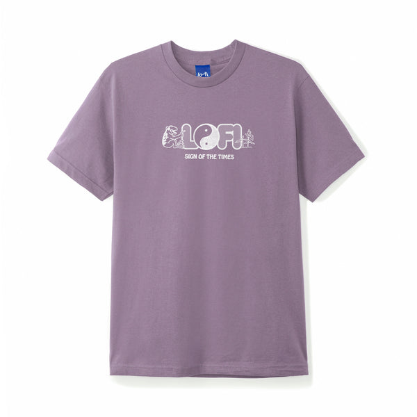 Lo-Fi - Lo-Fi - Sign of The Times Tee - Washed Berry