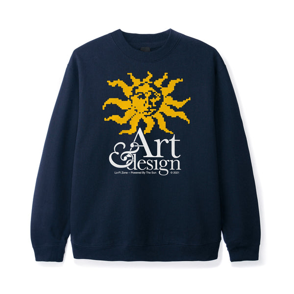 Lo-Fi - Lo-Fi -  Solar Crewneck - Navy