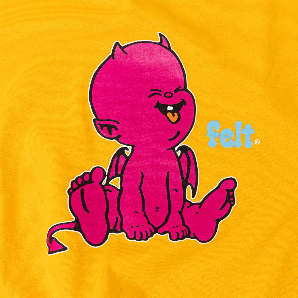 felt - Felt -Devil Tee - Yellow