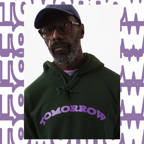 Tomorrow - Tomorrow - Logo Hooded Sweatshirt - Green & Purple